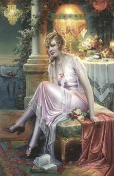 Max Albert Carlier beauty Fantasy Oil Paintings